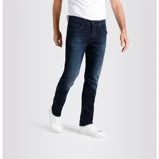 Straight-Jeans MAC "Arne Pipe", Herren, Gr. 31, Länge 34, blau (blau schwarz 3d authentic), Denim/Jeans, Obermaterial: 90% Baumwolle, 8% Elastomultiester, 2% Elasthan, Jeans Straight-Jeans