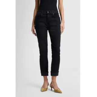 7 For All Mankind für Damen. JSDTC880SN Schmale Mid-Rise-Jeans schwarz (24), Lässig