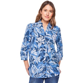 CECIL Damen B343754 Leinenbluse, Marina Blue, XXL