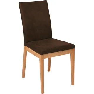 massivline & more Esszimmerstuhl Oviedo Polyester braun 2er Set