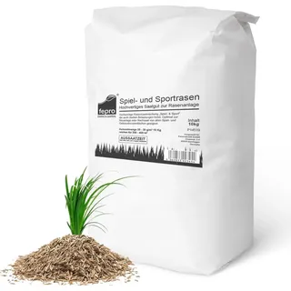 FEPRO® Rasensamen Sport und Spiel schnellkeimend, dürreresistent, robust, tiefgrün, - 10 kg