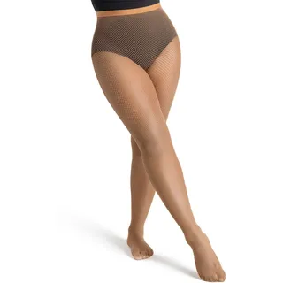 Capezio Professionelle nahtlose Netzstrumpfhose für Erwachsene, Ahorn, Größe Extra groß