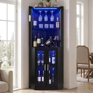 Vevor Weinregal 50 x 50 x 170 cm Schwarz