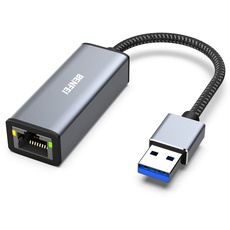 Bild von USB Ethernet Adapter 1000Mbps, USB auf RJ45 Gigabit Ethernet LAN Netzwerkadapter Kompatibel für MacBook Surface Pro Notebook-PC mit Windows 11/10/8.1/8/7/XP/Vista, Mac OS