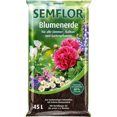 SEMFLOR Blumenerde 45l für alle Pflanzen geeignet 27223 04