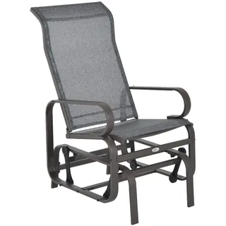 Outsunny Gartenstuhl 73 x 78 x 105 cm grau+braun
