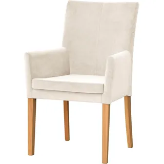 LEONIQUE »Vence« (Set) 1 Stk.mit Rautensteppung in der Rückenlehne, Beine aus Eiche, in Samtoptik