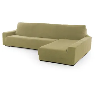 SOFASKINS® super elastischer Chaise Longue überzug, Sofabezug rechte Lange Armlehne, Sofa überzug atmungsaktiv, bequem und langlebig, Kompatible Abmessungen des Sofas (210-340 cm), Farbe Pistazie