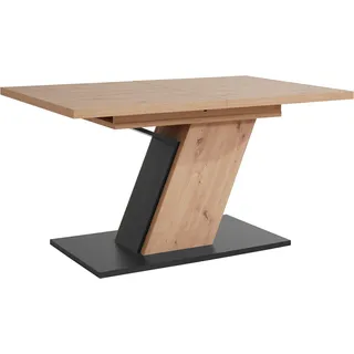Hela Jeanette 140-180 x 76 x 90 cm Eiche Artisan/schwarz