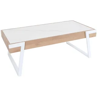 MCW Couchtisch rechteck Weiß Holz 120 x 43 cm