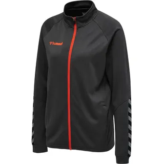 hummel AUTHENTIC Sportjacke Damen - Trainingsjacke & Laufjacke - Dünne Jacke für Sport, Fitness und Alltag - mit Reißverschluss, Taschen und Stehkragen - aus Polyester-Strickstoff