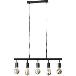 Brilliant Pendelleuchte Tiffany E27 28 w schwarz matt