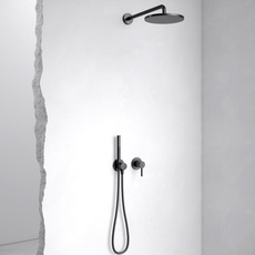 Bild IXMO Duschsystem, mit Einhebelmischer, IXMO, rund, schwarz matt