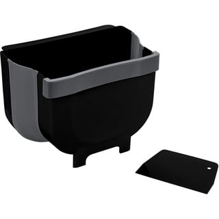 Wenko Tür-Abfalleimer Fago, 5 l Black Outdoor Kitchen Schwarz