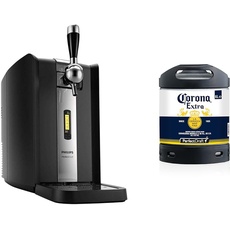 Philips HD3720 / 25 PerfectDraft 6 liter beer dispenser + Corona Extra, Internationales Premium Lager-Bier aus Mexiko, Perfect Draft (1 x 6l)