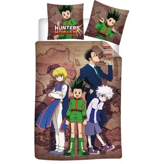 Aymax Hunter X Hunter Bettwäsche 140x200 cm Anime-bettwäsche Aus 100% Baumwolle Für Fans