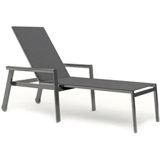 Sonnenliege Spa - 305 - anthrazit Armlehne Aluminium anthrazit