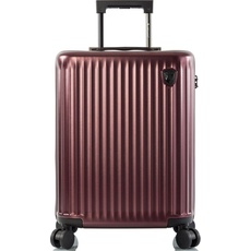 Bild Hartschalen-Trolley »Smart Luggage®, 53 cm, Burgund«, 4 Rollen, Handgepäck vollständig venetztes High-End-Gepäck mit App-Funktion, rot
