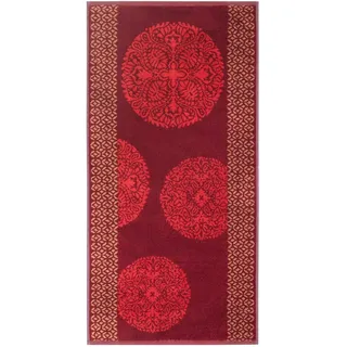 BASSETTI GRANFOULARD Badetuch Set 1 + 1 2 Stück Frottee - Gästehandtuch 40 x 60 cm + Handtuch 50 x 100 cm Handtücher 100% Reine Baumwolle Jacquard Art. PALLAVICINO ROSA R1