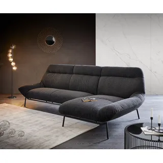 Ecksofa Shape High 305x160 Schwarz Longchair rechts by ES brand