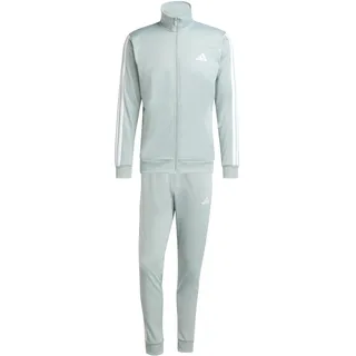 adidas Herren SPORTSWEAR BASIC 3 STRIPES TRICOT TRACKSUIT, Wonder Sage, L