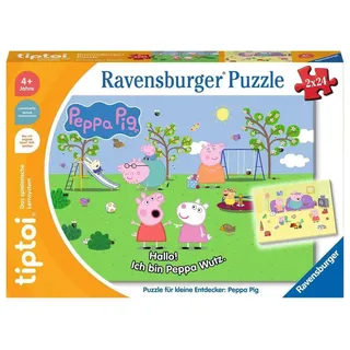 Ravensburger tiptoi Puzzle für kleine Entdecker: Peppa Pig, Kinderpuzzle für Kinder ab 4 Jahren, für 1 Spieler