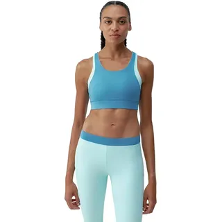 Born Living Yoga Xenia Sport-bh Mit Hohem Halt - Wave/Celadon Blue - XS