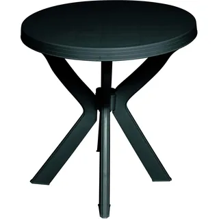 Dmora - Runder Couchtisch für den Außenbereich, Made in Italy, 70 x 70 x 72 cm, Farbe Grün