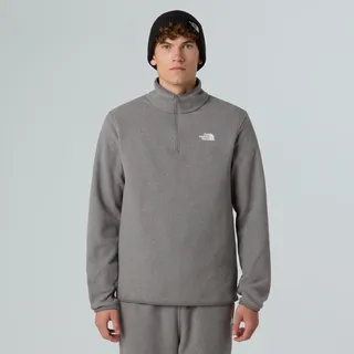 The North Face Glacier Fleece Mit Halbem Reißverschluss, - tnf mid Grey heather, - XL,