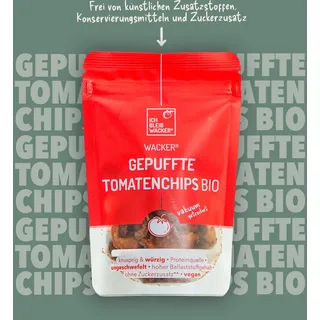 Wacker Gepuffte Tomaten-Chips Bio, 20g