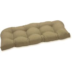 Pillow Perfect Zweisitzer-Kissen für drinnen und draußen, strukturiert, massives Korbgeflecht
