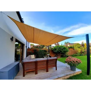 Zelt A Segeln Quadratisch Ab Sonne Schatten Badetuch Sonnenschirm Garten 3x3 MT