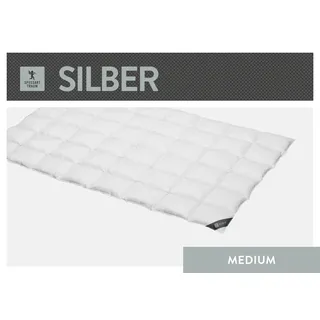 SPESSARTTRAUM "Silber", medium 100% Daunen 200x220 cm