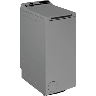 BAUKNECHT Waschmaschine Toplader "WMT Silver 6513 D4" 6,5 kg 1300 U/min Kurz 30 min., automatische Trommelpositionierung, Vollwasserschutz, silberfarben