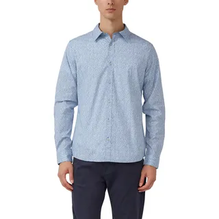 s.Oliver Slim Fit: Hemd aus Baumwollstretch mit All-over-Print