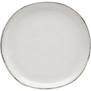 Dessertteller VAN WELL "Urban, Teller 20 cm, 6 Stück", beige (creme), H:1,8cm Ø:20cm, Steinzeug, Speiseteller, Dessertteller, Teller Set, spülmaschinen- und mikrowellengeeignet
