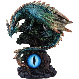 Nemesis Now U6697A24 Dekofigur Waldseher, Blauer Drache, 16 cm, Kunstharz, Sammlerstück, Geschenkware, handbemalt