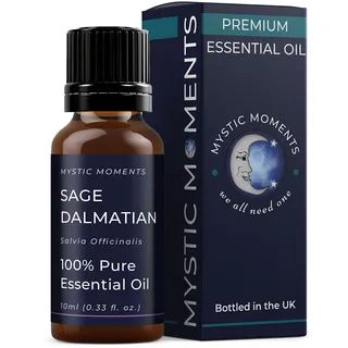 Mystic Moments | Dalmatinischer Salbei Ätherisches Öl (Salvia officinalis) 10ml | 100% reines Aromatherapieöl | Frisches Kräuteraroma für Diffusoren, Klarheit & Raumduft