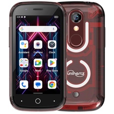 Unihertz Jelly Star (Rot) – Kleinstes 4G-Smartphone mit LED-Licht und 3-Zoll-Display, Android 13, 8 GB RAM + 256 GB ROM, Gewicht 116 G, 48 MP Kamera