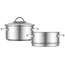 Kassel Dampfgarer Set, Edelstahl, Silber, One Size