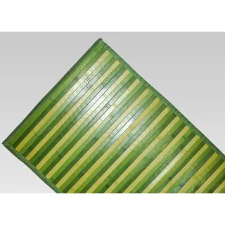 BIANCHERIAWEB Teppich Bamboo Degradè Grün, Küchenläufer 50 x 290 cm, Küchenläufer rutschfest 100% Bambus, Küchenläufer aus strapazierfähigem Material, absorbiert Keine Flecken