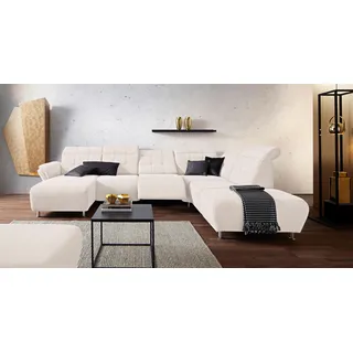 Home Affaire Wohnlandschaft U-Form Mikrofaser 2-Sitzer Beige