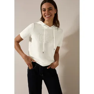 Cecil T-Shirt, mit Kapuze Cecil vanilla white