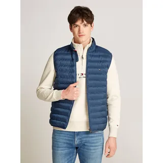 Tommy Hilfiger Steppweste »PACKABLE RECYCLED VEST«, mit Tommy Hilfiger Logostickerei, blau