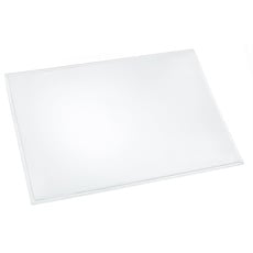 Läufer 43640 Durella transparent matt, durchsichtige Schreibtischunterlage 39x60 cm, transparente Schreibunterlage für hohen Schreibkomfort