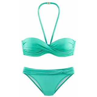 LASCANA Bügel-Bandeau-Bikini Damen mint Gr.34 Cup A