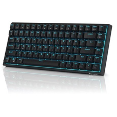 RK ROYAL KLUDGE RK84 Blaue Hintergrundbeleuchtete 75% BT5.0/2.4G/USB-C Hot Swap Mechanische Tastatur, 84 Tasten Tenkeyless TKL Mechanische Tastatur mit abnehmbarem Rahmen, Blaue Schalter
