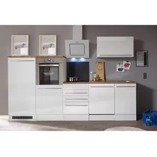 Respekta Küchenzeile Premium 290 cm Weiß
