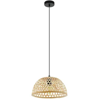 EGLO Claverdon 1-flg. 37 cm rund schwarz Holz, Metall