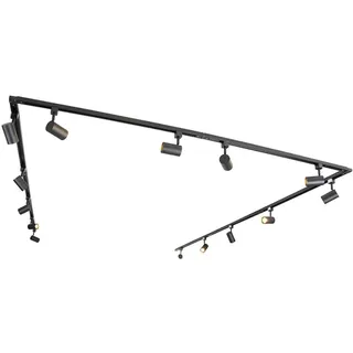 QAZQA Modernes 1-Phasen-Schienensystem mit 14 Spots schwarz - Jeana
